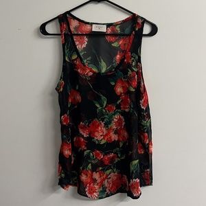 Sheer Floral Everly Tank